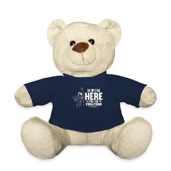 Deaf Pride, audiologist, finger spelling - Teddy Bear - french navy - Front