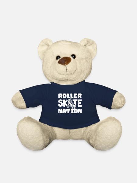 Patinage, roller - Nounours - bleu marine