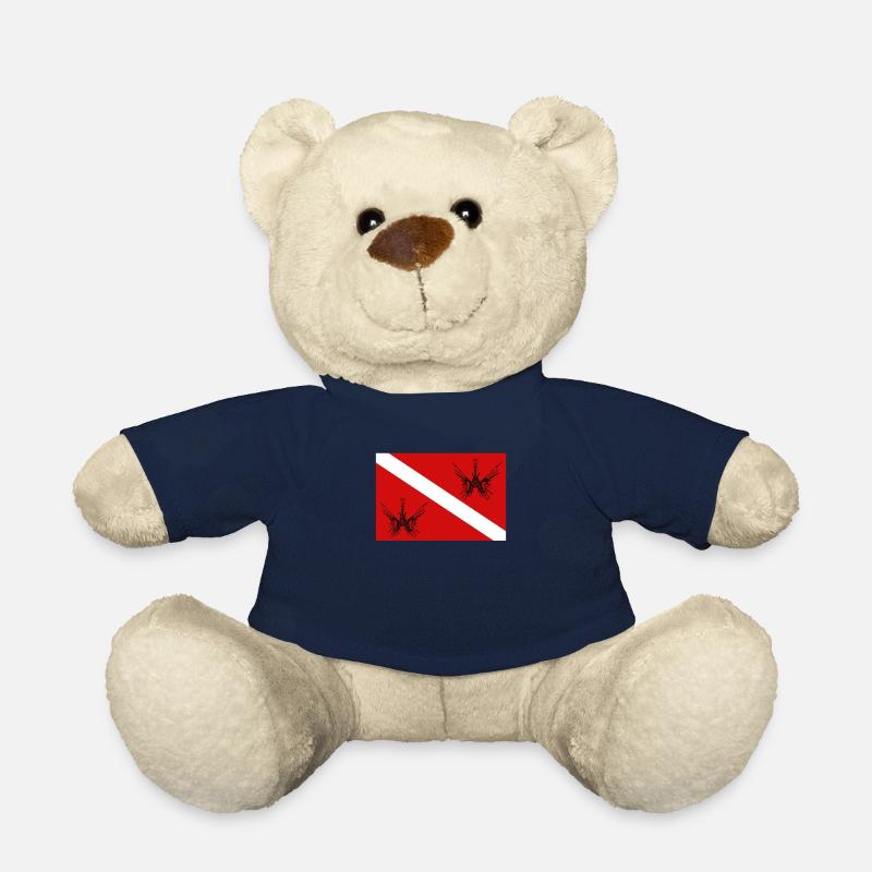 Taucherflagge mit Feuerfisch - Teddy - French Navy