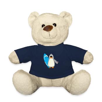 Pinguin surfer sonnenbrille eis geschenkidee - Teddy - French Navy - Vorne