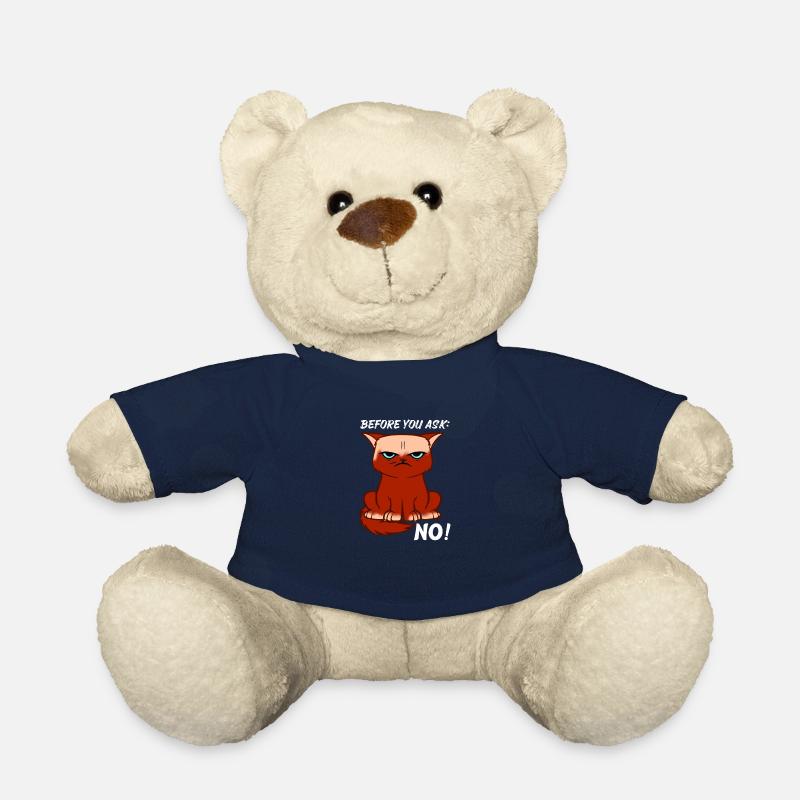 Wütende Katze Spruch Nein coole Geschenkidee - Teddy - French Navy