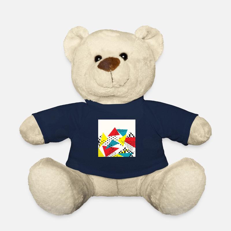 Abstract vintage collage - Teddy Bear - french navy