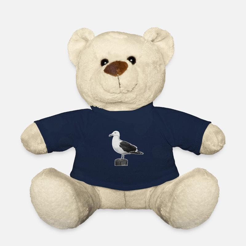 jz.birds Möwe Vogel Design Illustration - Teddy - French Navy