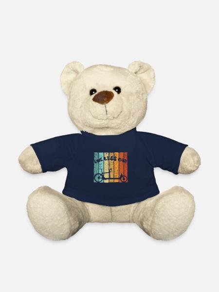 Cargo bike transport bike cargo bike bike courier bike - Teddy Bear - french navy