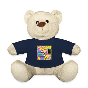 Kreditkarte Pop Farbe Tie Dye Hintergrund Cool - Teddy - French Navy - Vorne