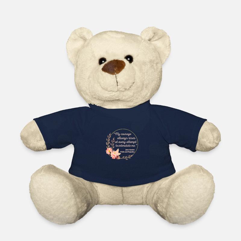 Stolz und Vorurteil Zitat I - Süßer Stil - Teddy - French Navy