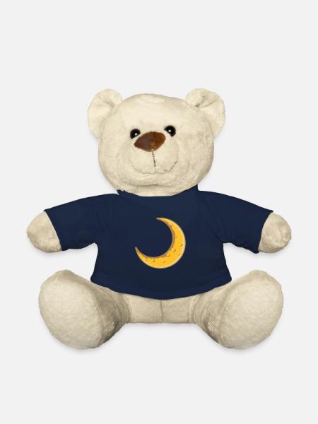 Moon Design Sickle Moon - Teddy Bear - french navy