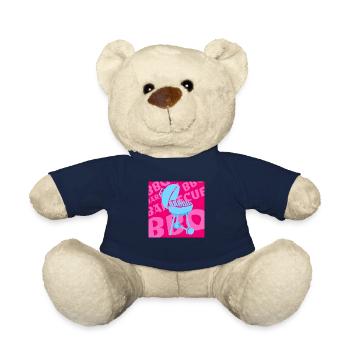 Grilling Summer Grill Time Grill BBQ (pink/blue) - Teddy Bear - french navy - Front