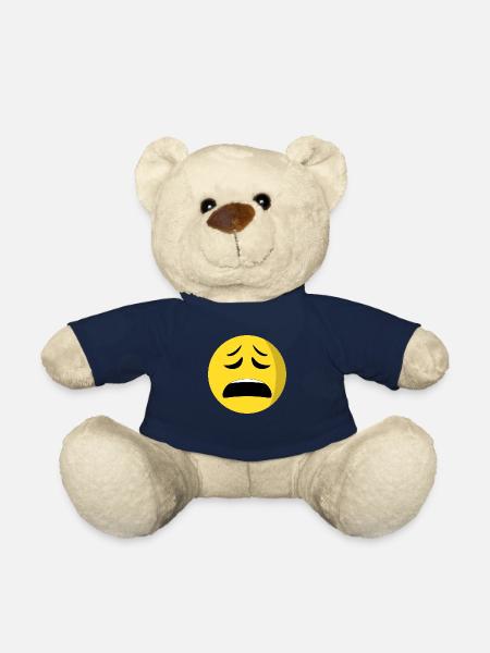 visage épuisé emoiji - Nounours - bleu marine