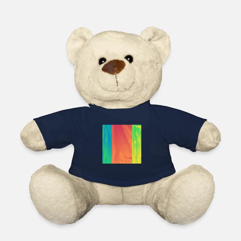 Abstraktes Buntes Quadrat - Teddy - French Navy