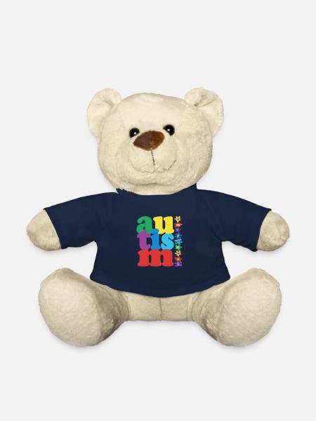 autism - Teddy Bear - french navy