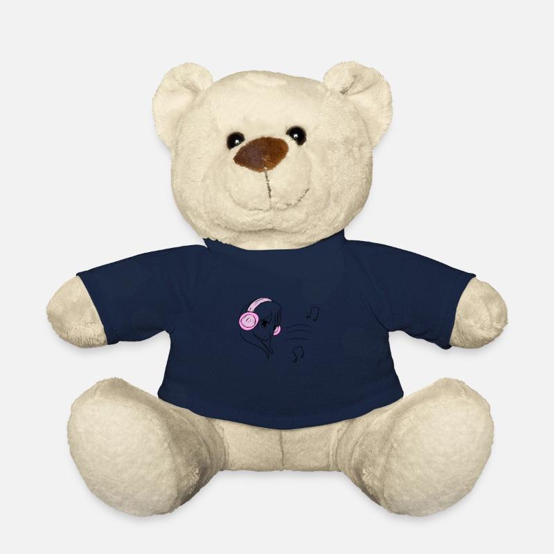 casque manga - Nounours - bleu marine
