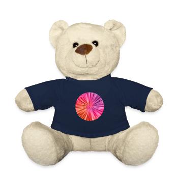 Tie Dye Floral Pattern - Teddy - French Navy - Vorne