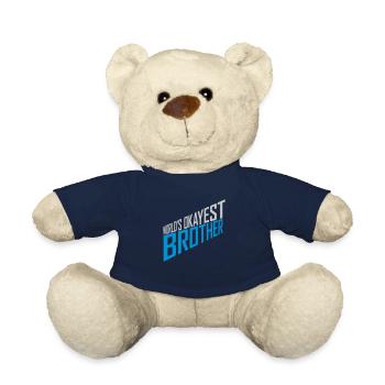 Worlds okayest Brother Buddy - Teddy Bear - french navy - Front