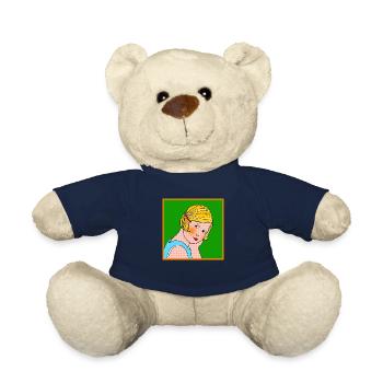 T-shirt vintage 1980 - Nounours - bleu marine - Devant