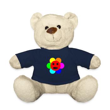 Psycho Fleur - Nounours - bleu marine - Devant
