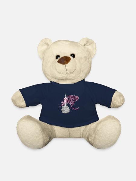 Kayl ass geil text femme - Nounours - bleu marine