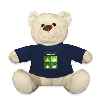 ce que je fais durant mon temps libre tortue - Nounours - bleu marine - Devant