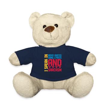 speak lyrics and sarcasm - Teddy Bear - french navy - Front