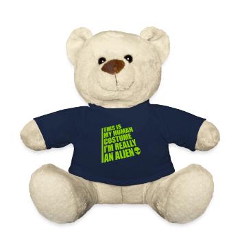 Citation extraterrestre de costume humain - Nounours - bleu marine - Devant