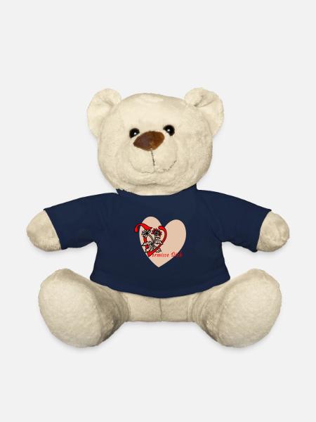 Tu me manque - Nounours - bleu marine