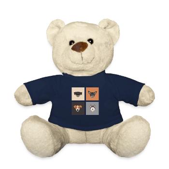 Dog Hund - Teddy Bear - french navy - Front