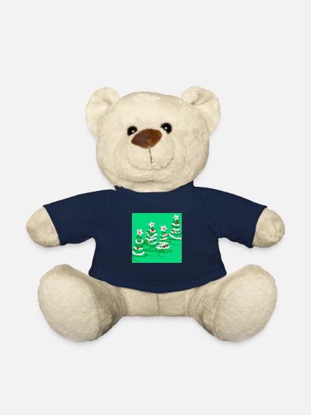 Arbres de Noël - Nounours - bleu marine