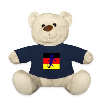 Fußball Soccer - Teddy Bear - french navy - Front