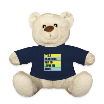 leave me alone day - Teddy Bear - french navy - Front