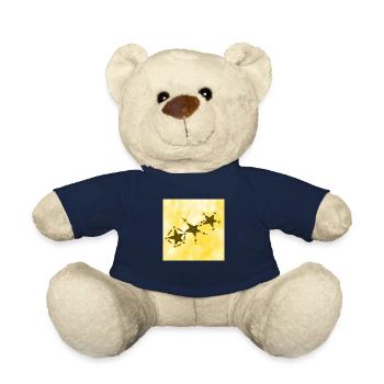 3 STARS SMILING YELLOW - Teddy Bear - french navy - Front