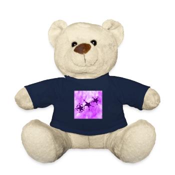 3 STARS SMILING LILAC - Teddy Bear - french navy - Front