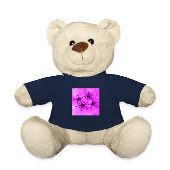 4 STARS SMILING LILAC - Teddy Bear - french navy - Front