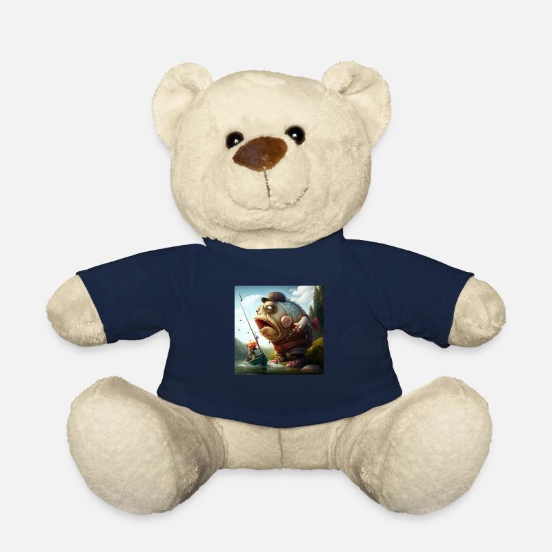 Angler Karikatur - Teddy - French Navy