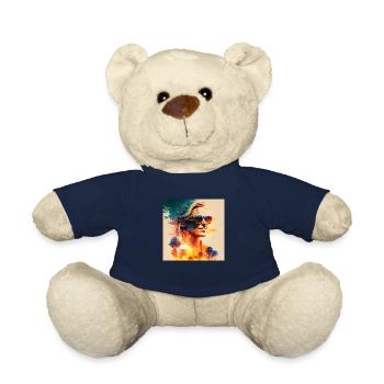 Une femme au soleil - Nounours - bleu marine - Devant
