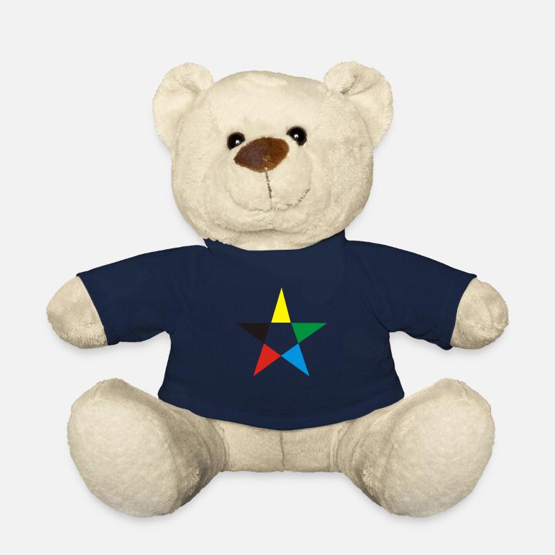 etoile 5 couleurs - Nounours - bleu marine