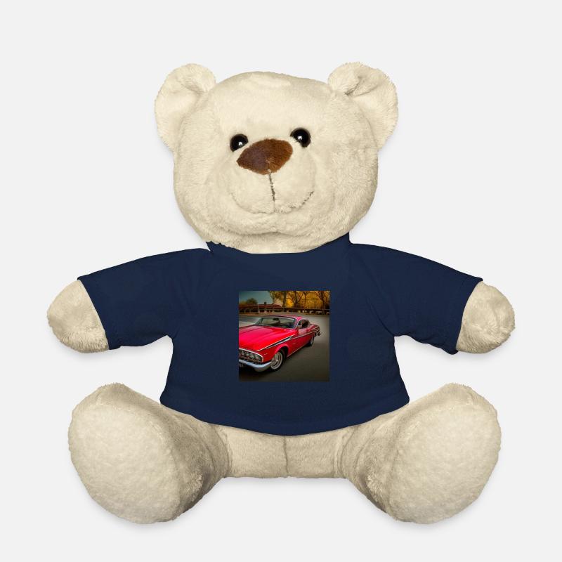 Voiture Oldtimer voiture classique - Nounours - bleu marine