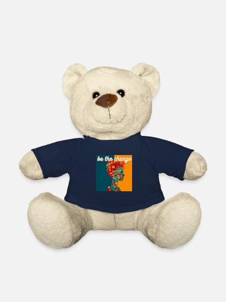 be the change - Teddy Bear - french navy