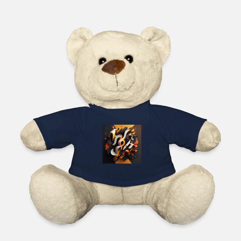 Graffiti - Nounours - bleu marine