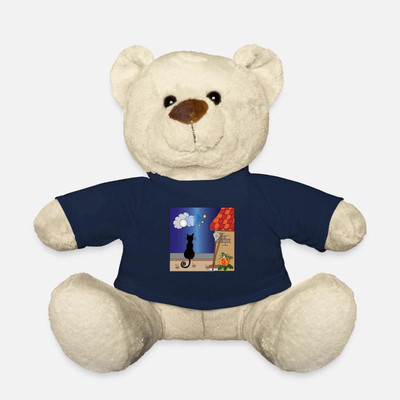 Couleur du chat sur le mur - Nounours - bleu marine