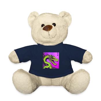 Dragon chinois anime manga Japon - Nounours - bleu marine - Devant