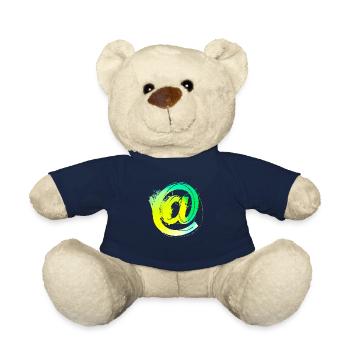 Internet email www drôle de mème grunge tech leters - Nounours - bleu marine - Devant