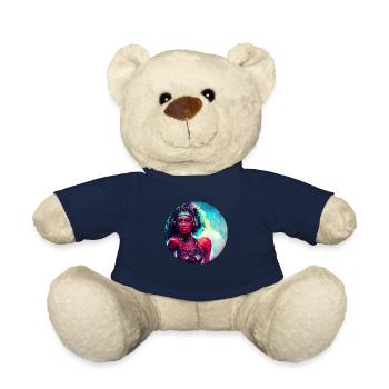 Colorful Abstract Woman Art - Teddy - French Navy - Vorne