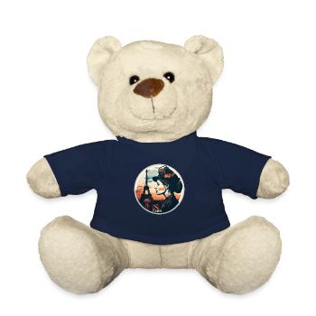 Paris La ville de l'amour - Nounours - bleu marine - Devant