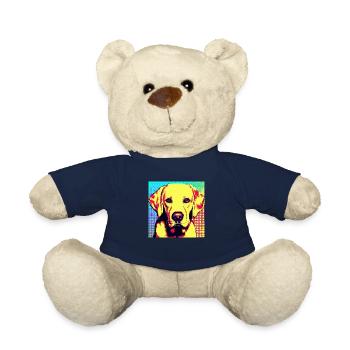 Labrador Pop Art - Nounours - bleu marine - Devant