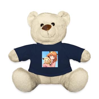 Scottish Anime Girl - Teddy Bear - french navy - Front