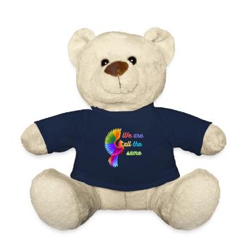 We are all the Same - Teddy Bear - french navy - Front