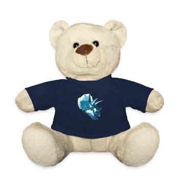 Dinosaur Head - Teddy Bear - french navy - Front