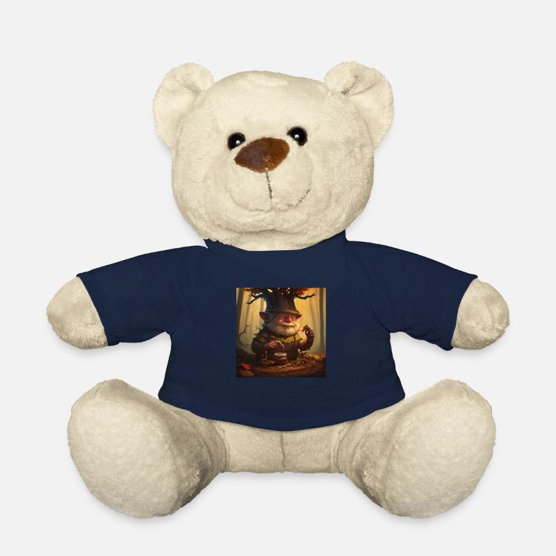 Gnome racine - Nounours - bleu marine