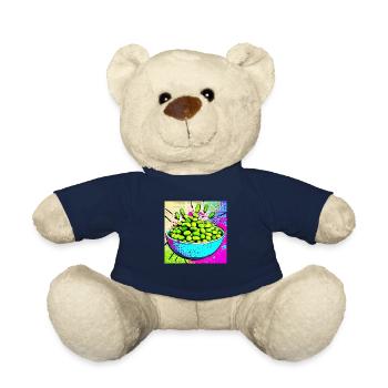 Edamame pop art - Teddy Bear - french navy - Front