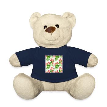 Flamingo garden T Shirt - Teddy Bear - french navy - Front